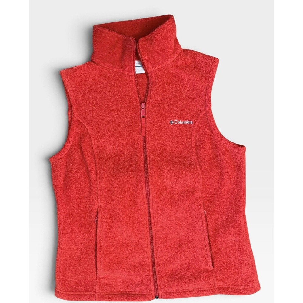 Columbia Coral Fleece Vest Full Zip Women's Size Small very Soft